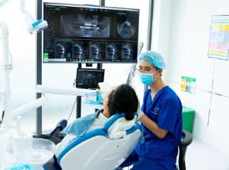 Happy dental patients